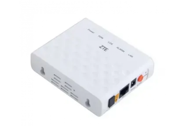 ONU термінал ZTE F601 з блоком живлення
